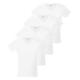 Emporio Armani Men's T-Shirt V-Neck Pure Cotton Short Sleeve 111648-CC722 4er Pack - White (Bianco/Bianco 04710), M