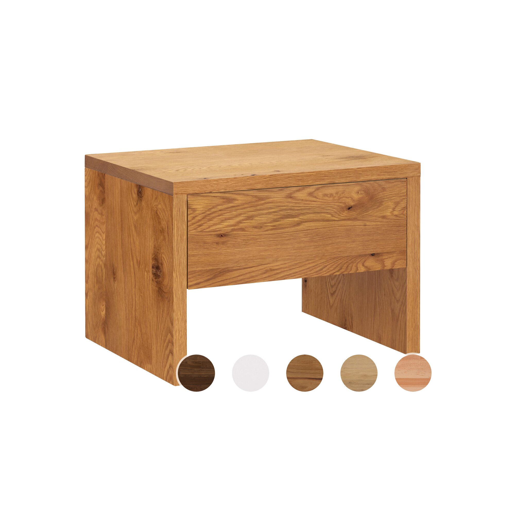 Hasena Nachttisch Salva Kernbuche natur