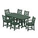 POLYWOOD® Chippendale 7-Piece Outdoor Dining Set Plastic in Green | Wayfair PWS121-1-GR