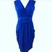 Anthropologie Dresses | Anthropologie Aryn K. Casual Blue V Neck Dress M | Color: Blue | Size: M