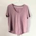American Eagle Outfitters Tops | American Eagle V-Neck T-Shirt, Purple, Size L | Color: Purple | Size: L