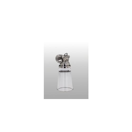 Schnapsglas Widder H 10,0 cm D 4,5 cm, 4 cl Edelstahl