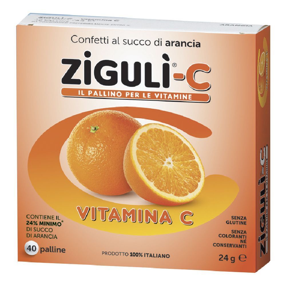 Ziguli-C® Vitamina C Gusto Arancia 40 pz Compresse masticabili