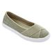 Extra Wide Width Women's The Jazlyn Slip-On Sneaker by Comfortview in Olive (Size 10 1/2 WW)