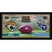 Jacksonville Jaguars vs. Tennessee Titans Framed 10" x 20" House Divided Football Collage