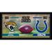 Jacksonville Jaguars vs. Indianapolis Colts Framed 10" x 20" House Divided Football Collage