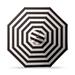 11' Round Outdoor Market Umbrella - Rumor Midnight, Silver - Frontgate