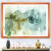 East Urban Home Abstract Watercolor House - Picture Frame Print on Canvas in Green | 12 H x 20 W x 1 D in | Wayfair