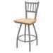 Holland Bar Stool Contessa Swivel Solid Wood Counter, Bar & Extra Tall Stool Wood/Metal in Gray | 16 D in | Wayfair 81036ANNatOak