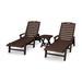 Trex Outdoor Yacht Club 3-Piece Chaise Set Plastic in Brown | 16.75 H x 79 W x 74 D in | Wayfair TXS110-1-SC