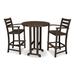 Trex Outdoor Monterey Bay 3-Piece Round Bar Set Plastic in Brown | Wayfair TXS134-1-VL