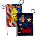 Breeze Decor Fireworks July 4th Impressions Decorative 2-Sided Polyester 19 x 13 in. Garden Flag in Black/Blue | 18.5 H x 13 W in | Wayfair