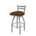 Holland Bar Stool 411 Jackie Low Back Swivel Bar & Counter Stool Plastic in Gray/Brown | 34 H x 18 W x 18 D in | Wayfair 41125AN001