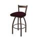 Holland Bar Stool 821 Catalina Low Back Swivel Bar Stool Upholstered/Metal in Brown | 34 H x 18 W x 18 D in | Wayfair 82125BZ005