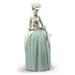 Lladro Floral Scent Woman Figurine Porcelain/Ceramic in Gray/Green | 12.6 H x 5.51 W x 5.91 D in | Wayfair 01009181