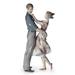 Lladro Happy Encounter Couple Figurine Porcelain/Ceramic in Blue/Brown/Gray | 11.81 H x 5.51 W x 4.33 D in | Wayfair 01008330