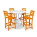 POLYWOOD® La Casa Café 5-Piece Bar Outdoor Dining Set Plastic in Green | Wayfair PWS306-1-10340