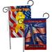 Breeze Decor Celebrate Freedom Impressions Decorative 2-Sided Polyester 19 x 13 in. Garden Flag in Blue | 18.5 H x 13 W in | Wayfair