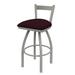 Holland Bar Stool 821 Catalina Low Back Swivel Bar Stool Upholstered/Metal in Gray | 39 H x 18 W x 18 D in | Wayfair 82130AN005