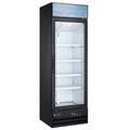 SABA One Glass Door 13 cu. ft. Merchandising Freezer in Black/Gray | 80 H x 26 W x 26.15 D in | Wayfair SM-13F