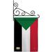 Breeze Decor Sudan 2-Sided Polyester 19 x 13 in. Flag Set in Black/Gray/Green | 18.5 H x 13 W x 1 D in | Wayfair BD-CY-GS-108297-IP-BO-03-D-US15-BD