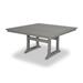 POLYWOOD® Nautical Trestle 59" Dining Table Plastic in Gray | 29 H x 59.5 W x 59.5 D in | Outdoor Dining | Wayfair PL85-T2L1GY