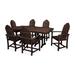 Trex Outdoor Cape Cod 7-Piece Dining Set Plastic in Brown | 136 W x 100 D in | Wayfair TXS144-1-SC