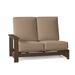 Winston Porter Cherin Loveseat w/ Cushions Plastic/Sunbrella® Fabric Included in White/Brown | 38.5 H x 52 W x 34.5 D in | Outdoor Furniture | Wayfair