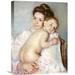 Vault W Artwork 'The Young Mother' by Mary Cassatt Painting Print on Wrapped Canvas in Brown/Gray | 22 H x 16.43 W x 1.5 D in | Wayfair