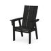 POLYWOOD® Modern Curveback Adirondack Dining Chair Plastic/Resin in Black | 40.38 H x 28.25 W x 28.38 D in | Outdoor Dining | Wayfair ADD620BL