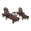 POLYWOOD® Long Island Chaise 3-Piece Set Plastic | Outdoor Furniture | Wayfair PWS187-1-MA