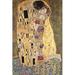 Vault W Artwork The Kiss by Gustav Klimt Painting Print Paper in Gray/White | 58 H x 37 W x 0.125 D in | Wayfair 6509068DB66C41E089D69097062A2361