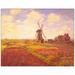 Vault W Artwork 'Tulips in a field' by Claude Monet Painting Print on Canvas in Indigo/Red/Yellow | 14 H x 19 W x 2 D in | Wayfair M1001-C1419GG