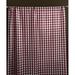 Rosalind Wheeler Lombard Gingham Room Darkening Outdoor Rod Pocket Single Curtain Panel Polyester in Red/Black | 72 H in | Wayfair