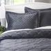 Mercer41 Haggins Nikki Chu Quilted Pillow Sham Polyester in Gray | 34 H x 24 W in | Wayfair SH000562-Q-Pewter