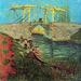 Vault W Artwork 'The Langlois Bridge at Arles,1888' by Vincent Van Gogh Painting Print on Wrapped Canvas in Blue/Green/Red | Wayfair MUS416CL