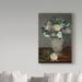 Vault W Artwork 'Peonies' by Edouard Manet Oil Painting Print on Wrapped Canvas in Brown/Gray/Green | 19 H x 12 W x 2 D in | Wayfair