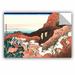 Vault W Artwork 'Climbing On Mt. Fuji' by Katsushika Hokusai - Print on Plastic/Acrylic in Blue/Brown | 12 H x 18 W x 0.1 D in | Wayfair