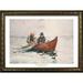 Vault W Artwork Museum Masters 'The Dory' by Winslow Homer Framed Painting Print Paper, Wood in Brown/Gray | 28 H x 40 W x 1.5 D in | Wayfair