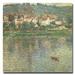 Vault W Artwork Vetheuil, 1901 by Claude Monet - Print on Canvas in Brown/Gray/Green | 18 H x 18 W x 2 D in | Wayfair BL0271-C1818GG
