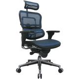 Inbox Zero Adjustable Swivel Mesh Rolling Executive Office Chair Upholstered in Gray/Black | 46 H x 26.5 W x 23 D in | Wayfair