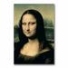 Vault W Artwork Detail of the Mona Lisa by Leonardo Da Vinci - Print on Canvas Metal in Black/Green | 32 H x 22 W x 2 D in | Wayfair