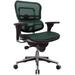 Inbox Zero Adjustable Swivel Mesh Rolling Office Chair Upholstered/Mesh in Gray/Black | 39.5 H x 19.75 W x 26.5 D in | Wayfair