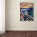 Vault W Artwork 'The Scream' by Edvard Munch Print on Wrapped Canvas in White/Black | 47 H x 35 W x 2 D in | Wayfair AA01292-C3547GG