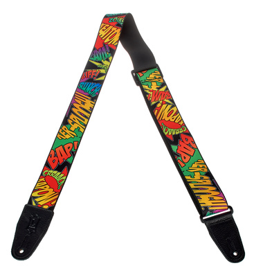 Levys Poly Strap 2" Comic Text Print