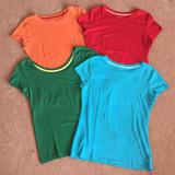 American Eagle Outfitters Tops | 4 American Eagle Favorite Tees | Color: Blue/Red | Size: Mj