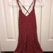 American Eagle Outfitters Dresses | American Eagle Vintage Red Flower Dress Size 00 | Color: Orange/Red | Size: 00