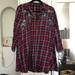 Zara Dresses | Bezzle Plaid Tshirt Dress - Zara - Medium | Color: Black/Red | Size: M