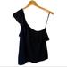 American Eagle Outfitters Tops | Black American Eagle One Shoulder Top | Color: Black | Size: L