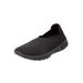 Wide Width Women's CV Sport Ria Slip On Sneaker by Comfortview in Black (Size 9 1/2 W)